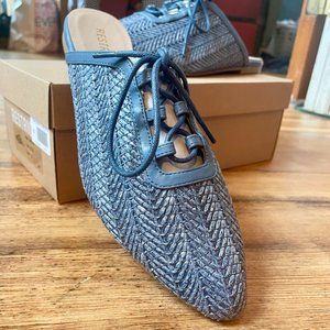 Restricted Darcie Blue Lace up Mule, Size 9, NWT